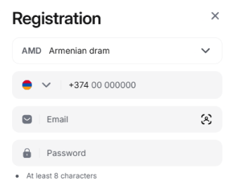 ստեղծել 1win հաշիվ
